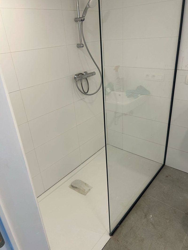 Douche après remise à niveau