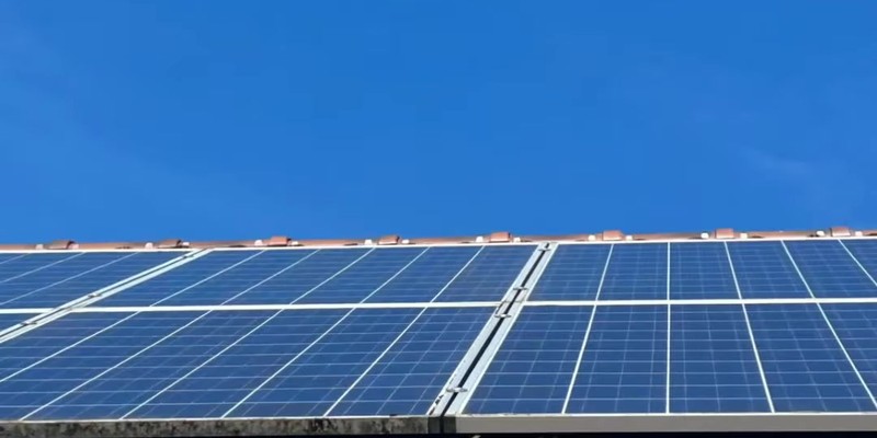 Panneaux solaires après nettoyage