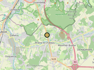 Map Braine Le Chateau