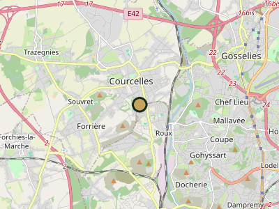 Map Courcelles