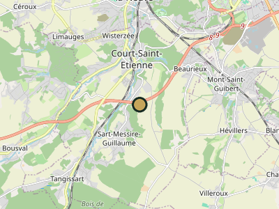 Map Court Saint Etienne