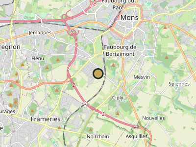Map Cuesmes