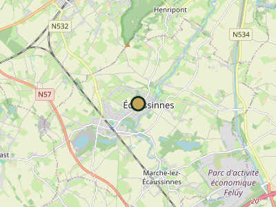 Map Ecaussinnes