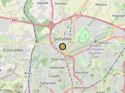 Map Gosselies