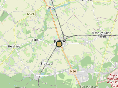 Map Jurbise
