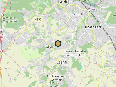 Map Lasne