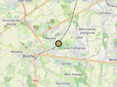 Map Leval Trahegnies