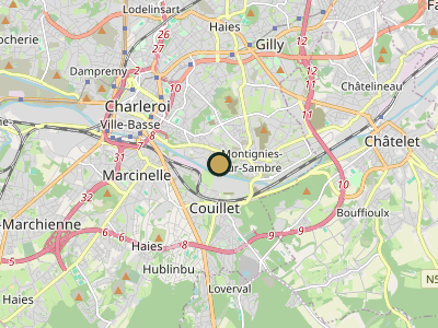 Map Montignies Sur Sambre