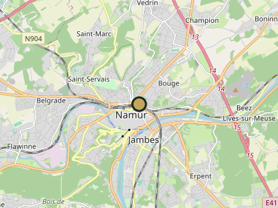 Map Namur