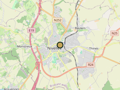 Map Nivelles