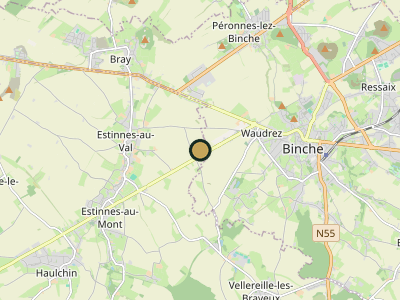 Map Peronnes Lez Binche