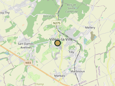 Map Villers La Ville